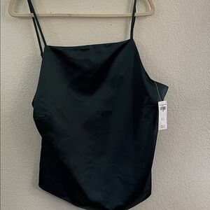 Abercrombie & finch NWT emerald green camisole open back whimsigoth sexy XL
